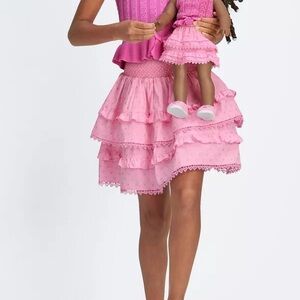 American Girl x LoveShackFancy Rosie Ruffles Billie Skirt for Girls Size XL